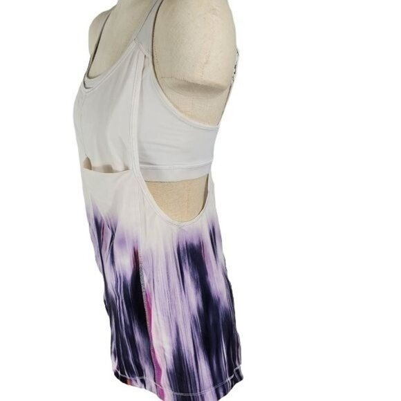 Lululemon water color purple White Built In Bra tank women's size 4 - Picture 4 of 8
